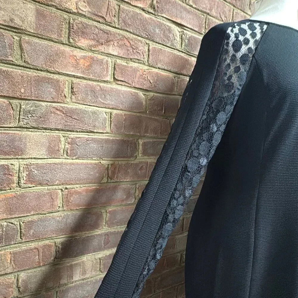 Julia Jordan Women’s Black Long Sleeve Lace Sheath Dress Sz 12